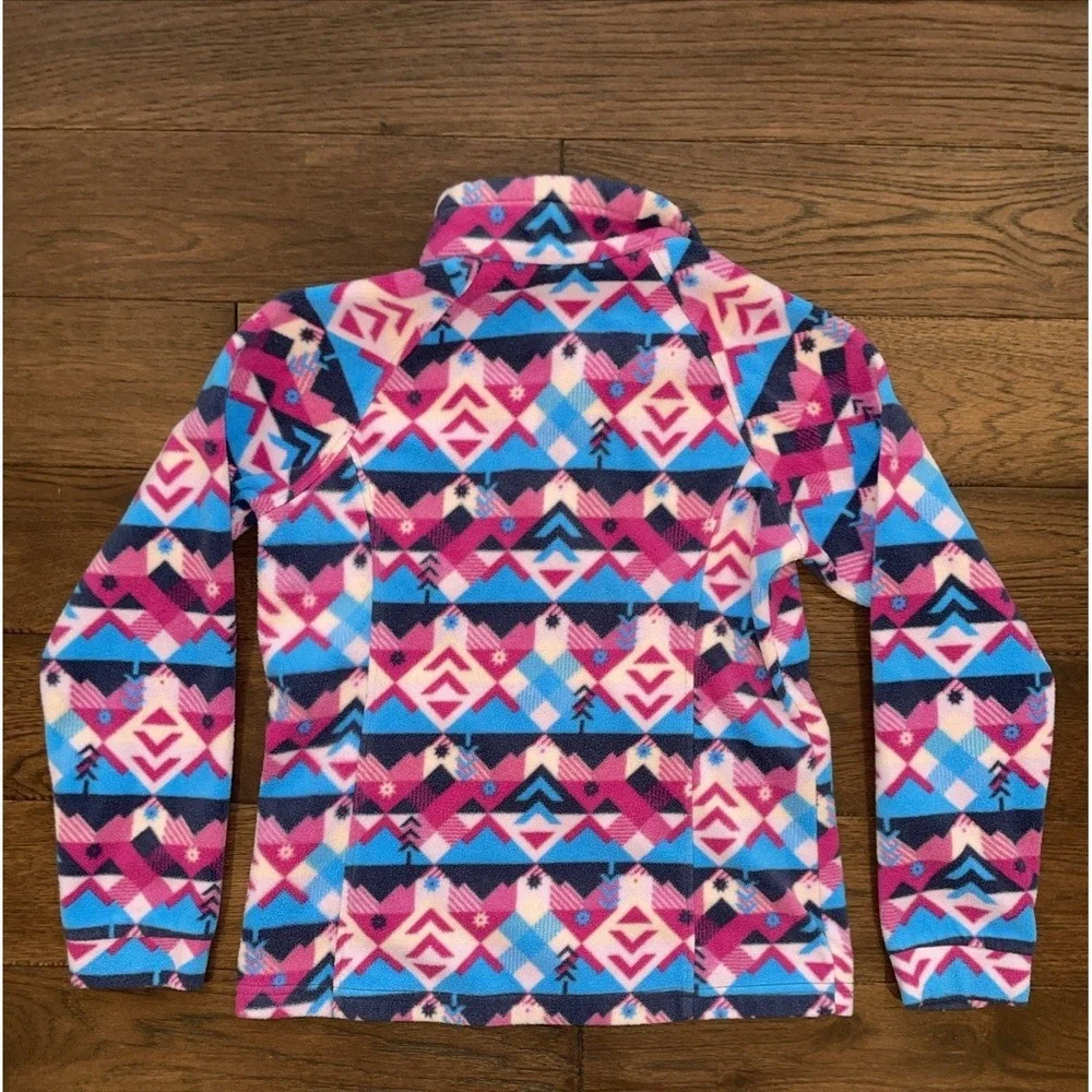 Girls Columbia West Bend Printed Fleece Jacket Size Large 14/16‎